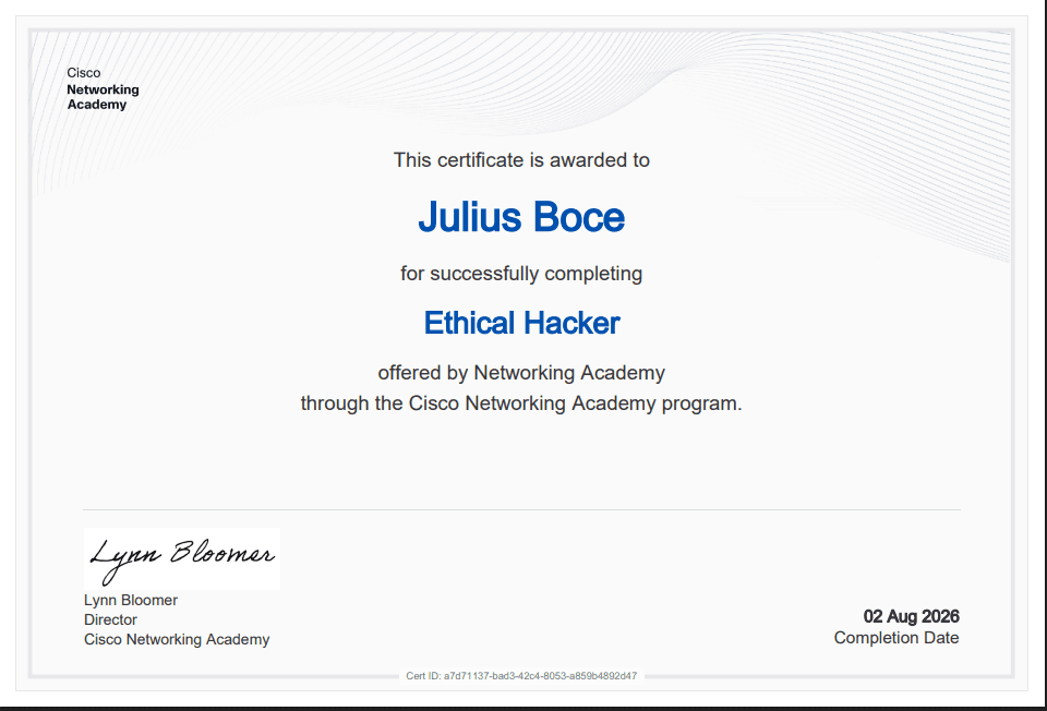 Ethical Hacker